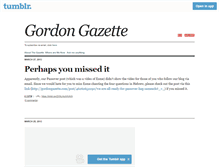 Tablet Screenshot of gordongazette.com